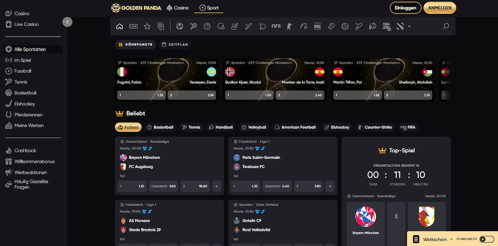 Golden Panda bringt frischen Wind in die Sportwetten-Landschaft